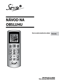 ARCWLA_GS02-04111SIESTA_Operation manuals_Slovakian download